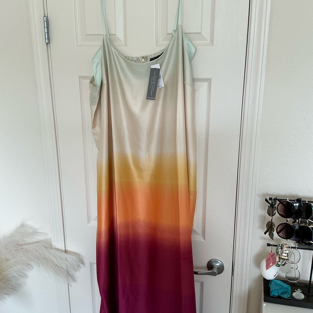 Lane Bryant Ombré Maxi Dress with Spaghetti Straps